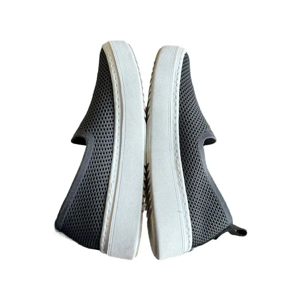 Eileen Fisher Prosper 2 Slip-On Knit Sneaker Graphite Stretch Knit Size 6